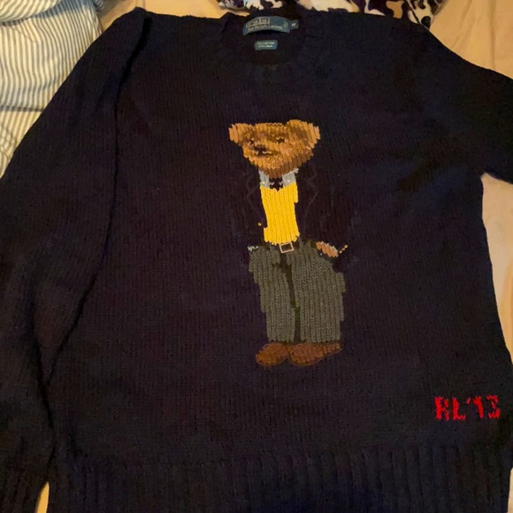 Polo bear knit sweater